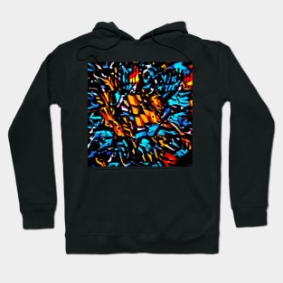 Electric Storm. Abstract design featuring bold primary colors. Hoodie